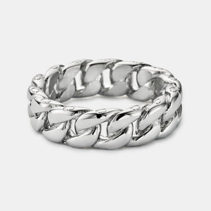 Cuban Band Ring (Silver) 6mm