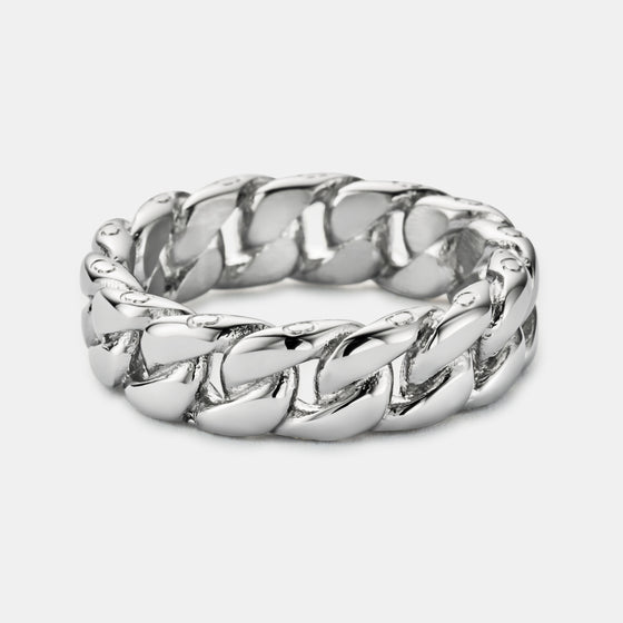 Cuban Band Ring (Silver) 6mm