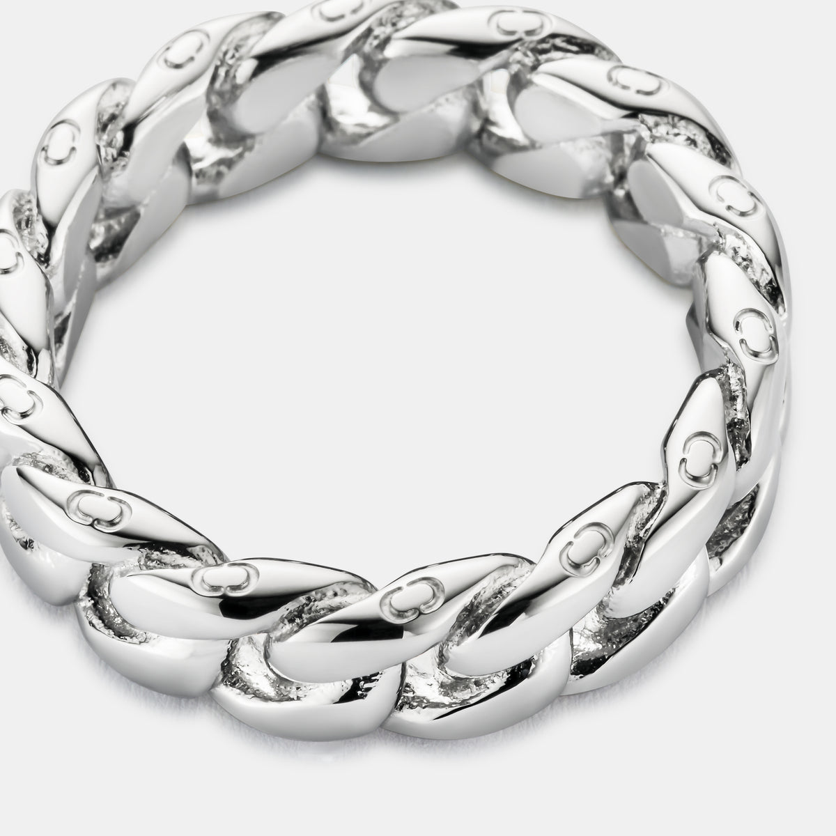 Cuban Band Ring (Silver) 6mm