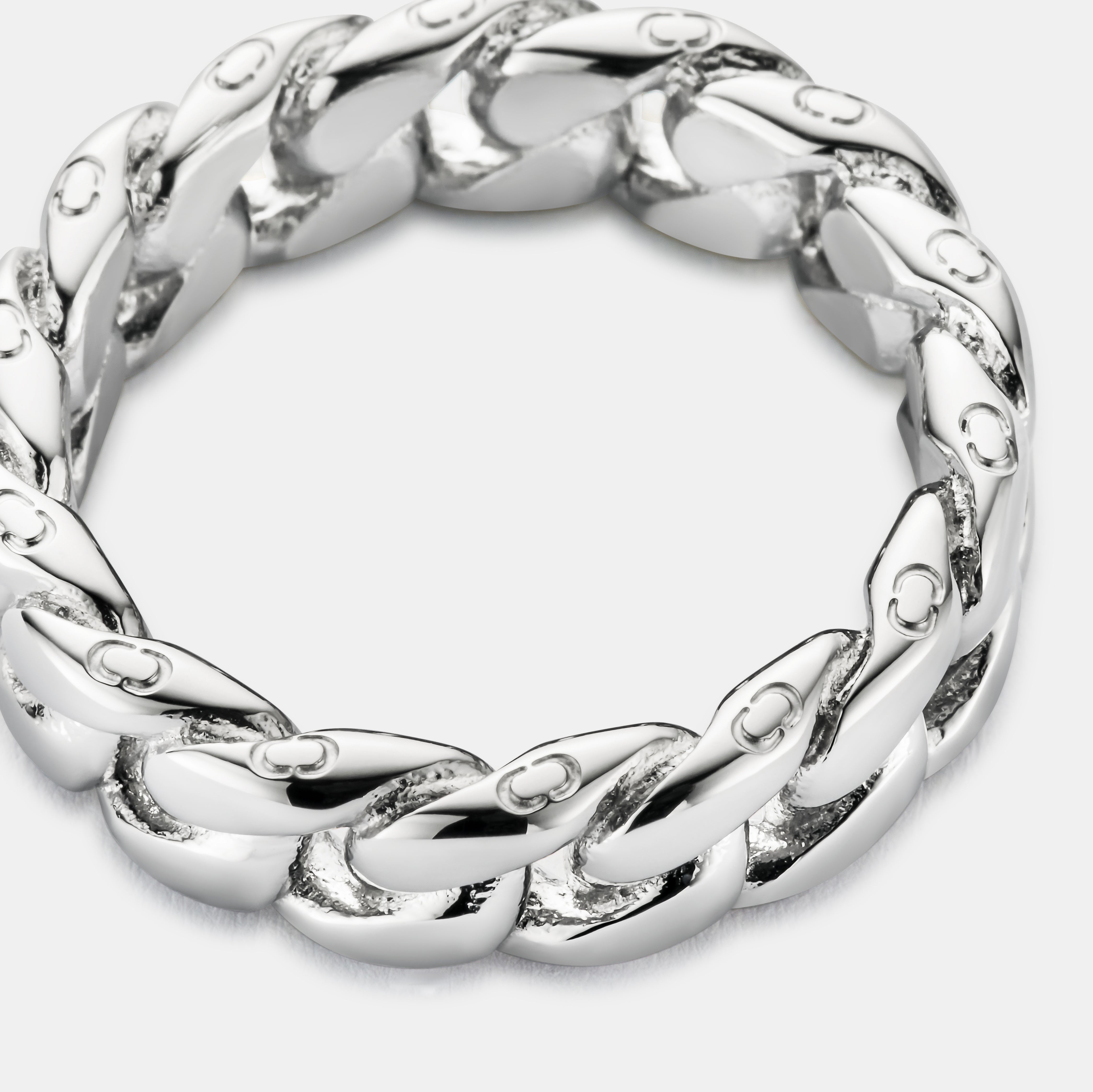Cuban Band Ring (Silver) 6mm