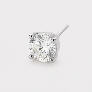 Diamond Stud Earring (Silver)