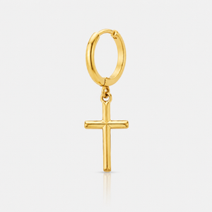 Cross Earring (Gold)