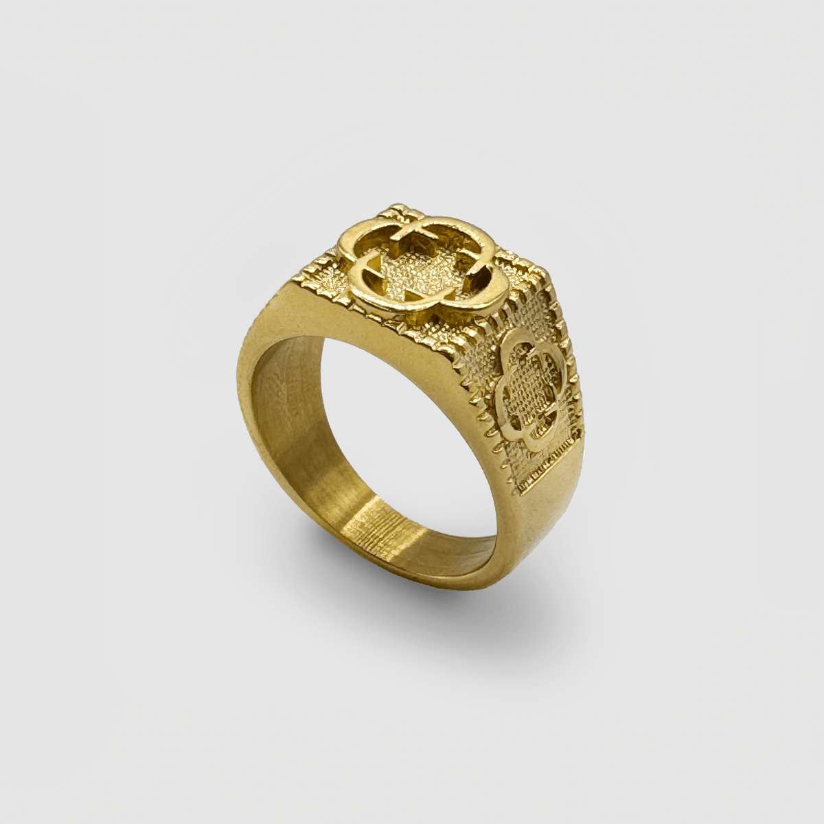 『CRAFTD London』Clover Sovereign Ring 指輪 CloverRing_Silver_Angle1.png?v