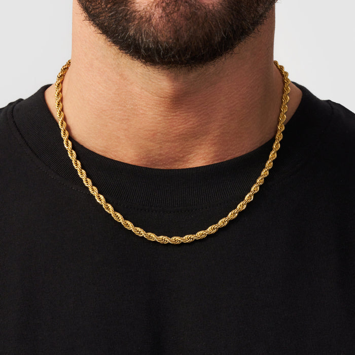 Gold Rope Chain | Rope Gold Chain | CRAFTD London