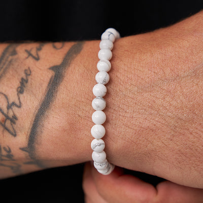 Howlite Bead Bracelet