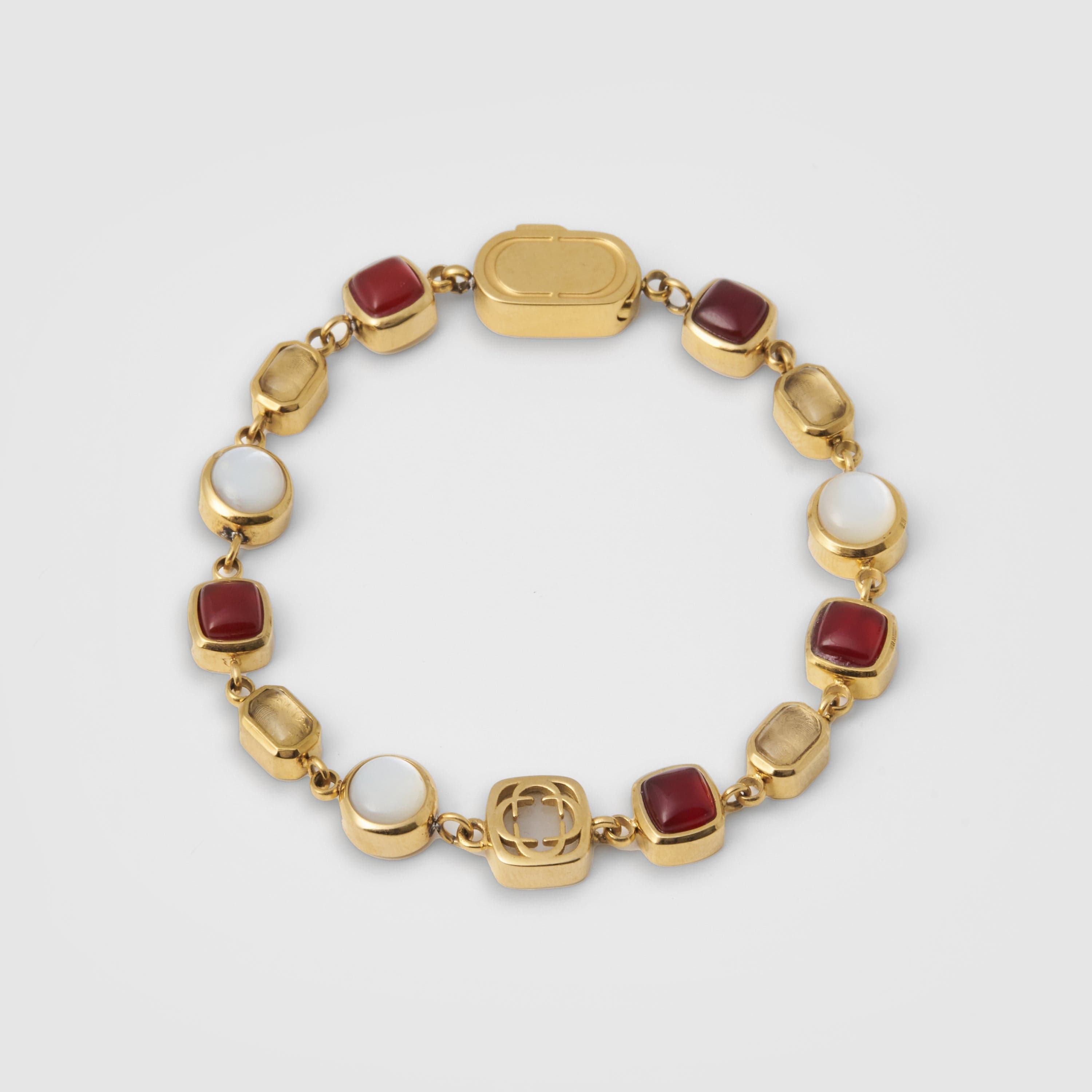 CRAFTDLondon クラフトロンドン RED CRYSTAL GEMSTONE BRACELET Red Crystal Gemstone Bracelet (Silver)