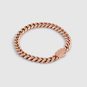 Pulsera Cubana (Oro Rosa) 8mm