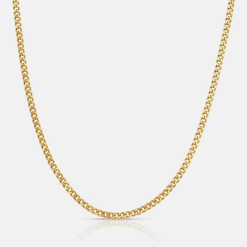 Cuban (18ct Gold) 3mm | Sterling Silver