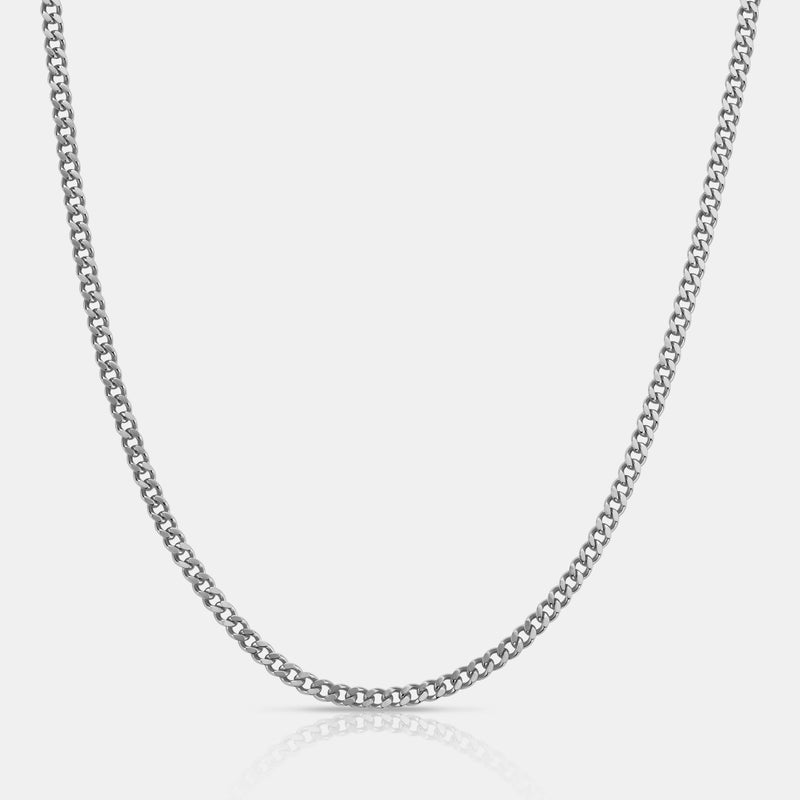 Cuban (Silver) 3mm | Sterling Silver
