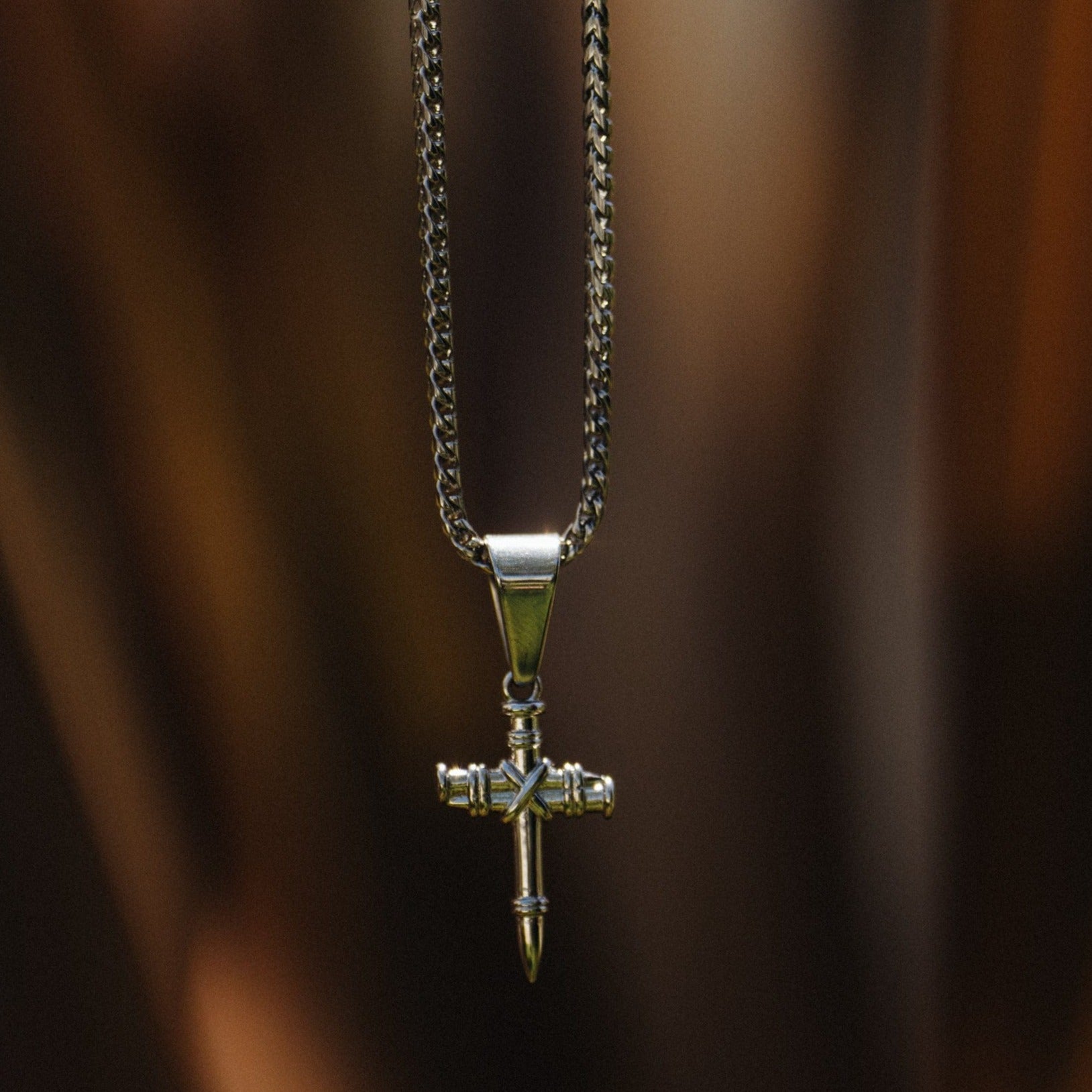 Nail Cross Pendant (Silver)