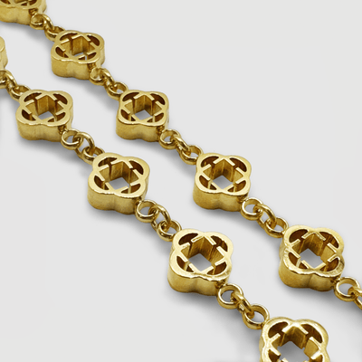 Clover Link Necklace (Gold)