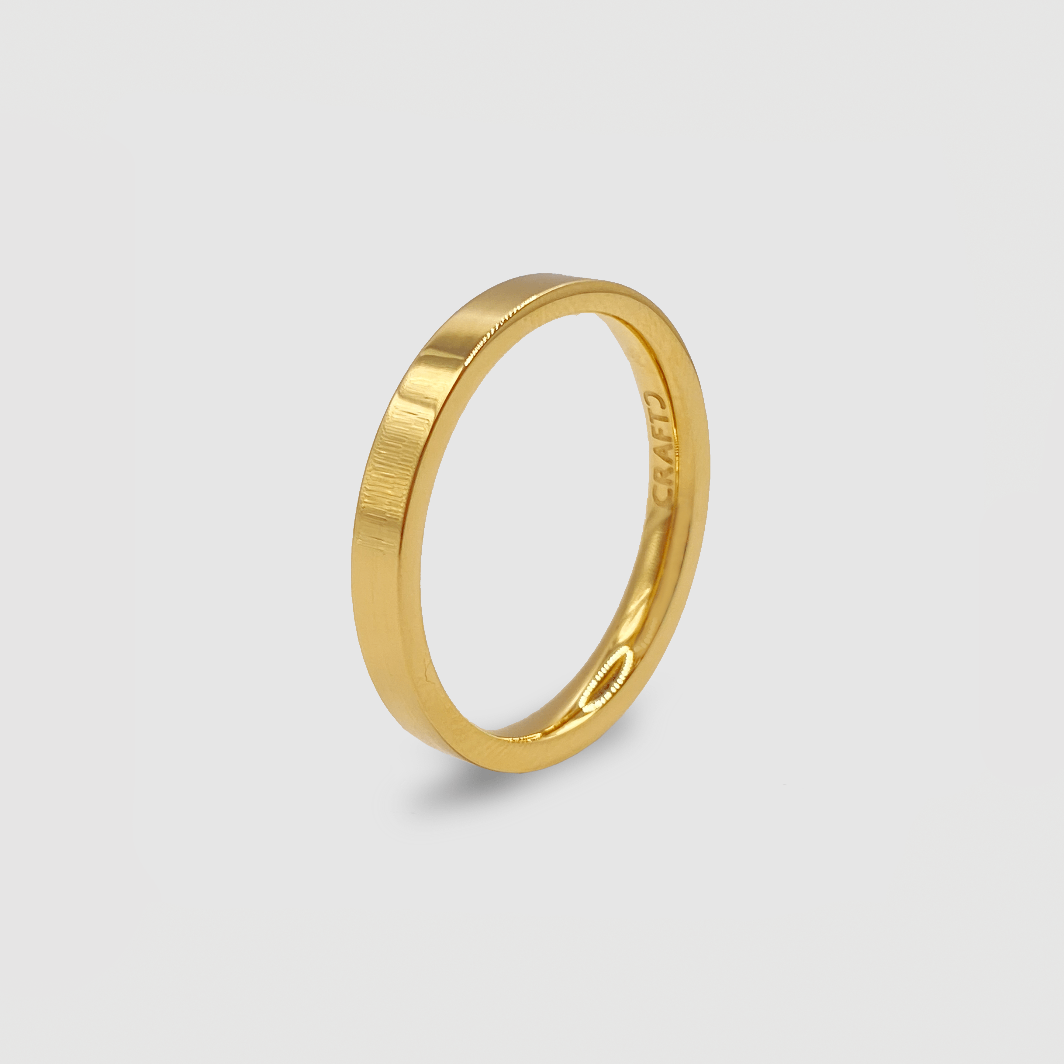 Flat Band Ring (Gold) 3mm