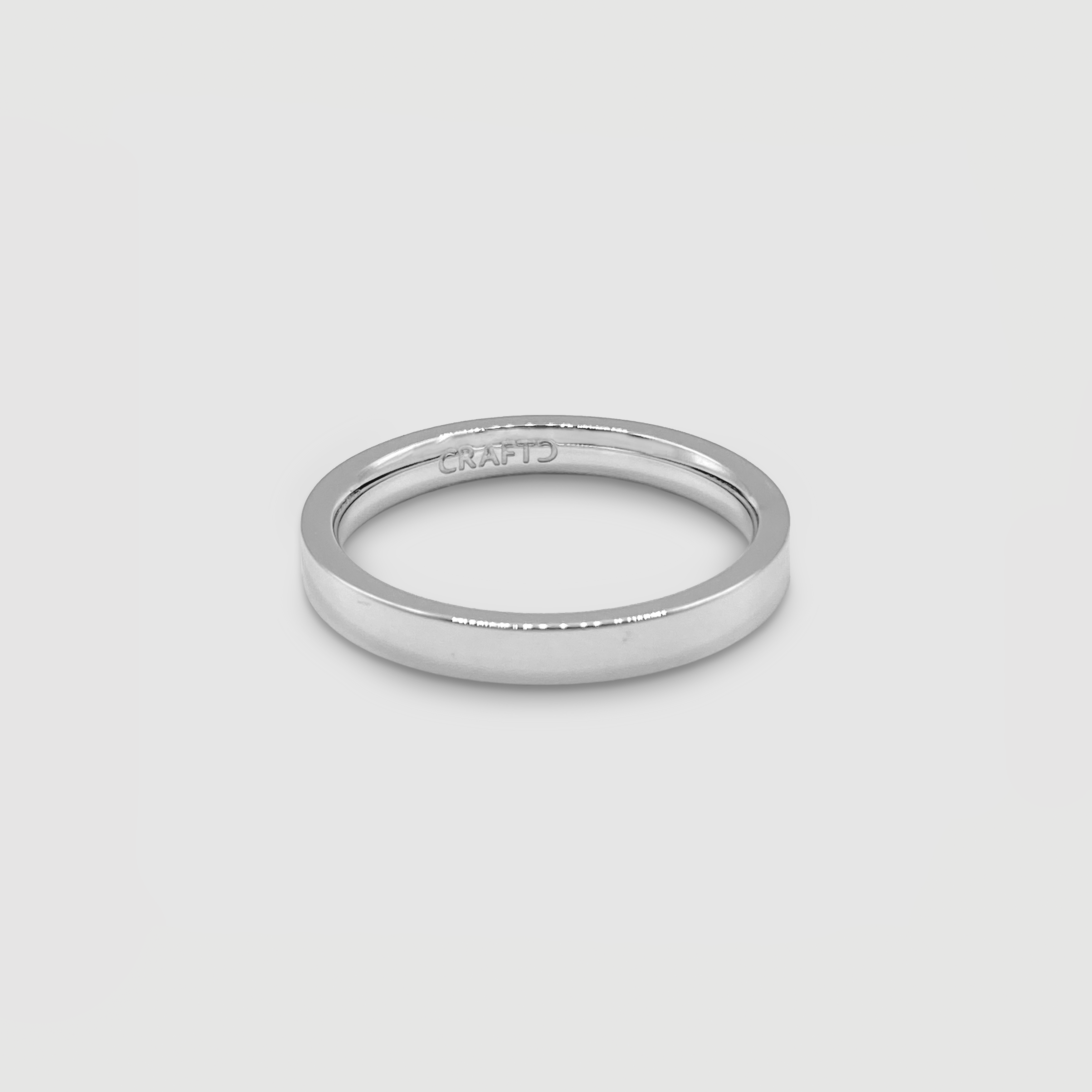 Flat Band Ring (Silver) 3mm