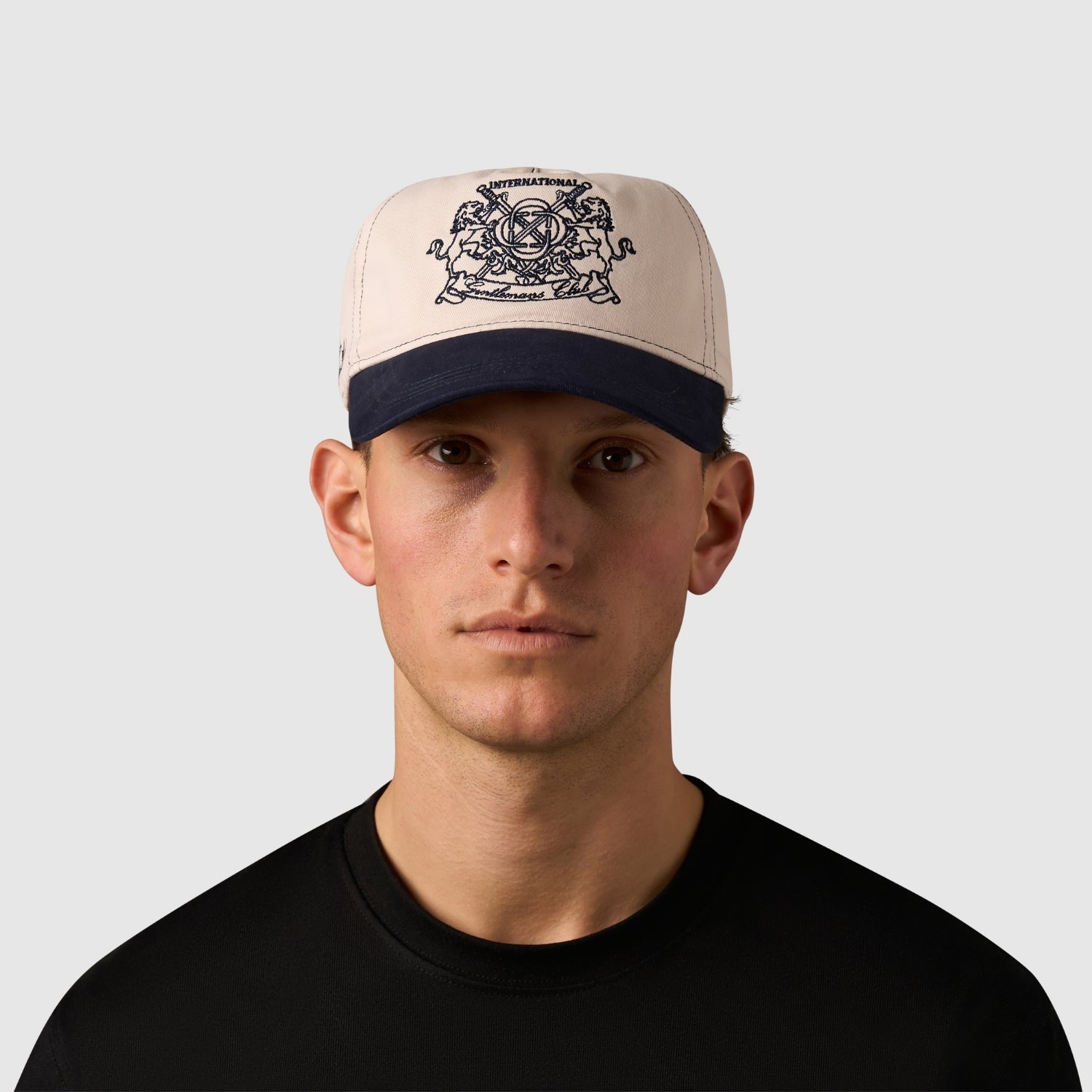 Gentlemen's Club Hat (Cream/Navy)