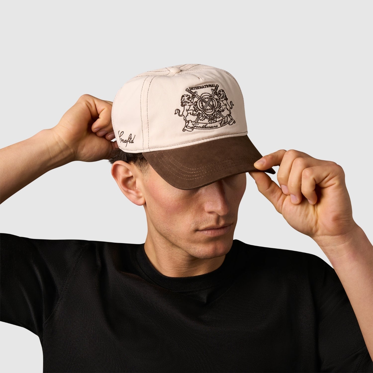 Gentlemen's Club Hat (Cream/Brown)