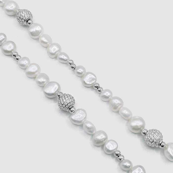 Frosted Pearl Necklace