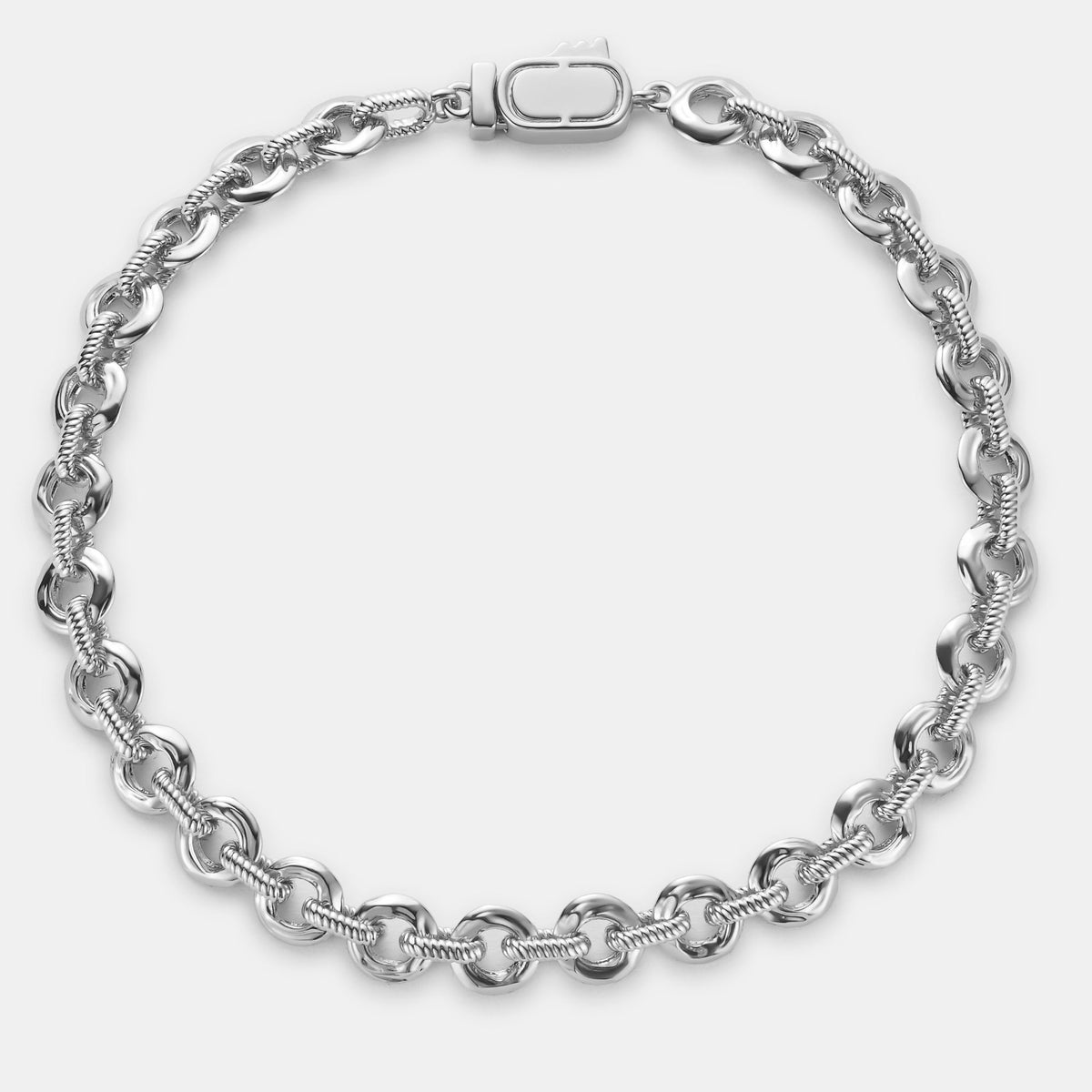 Melted Link Bracelet (Silver)