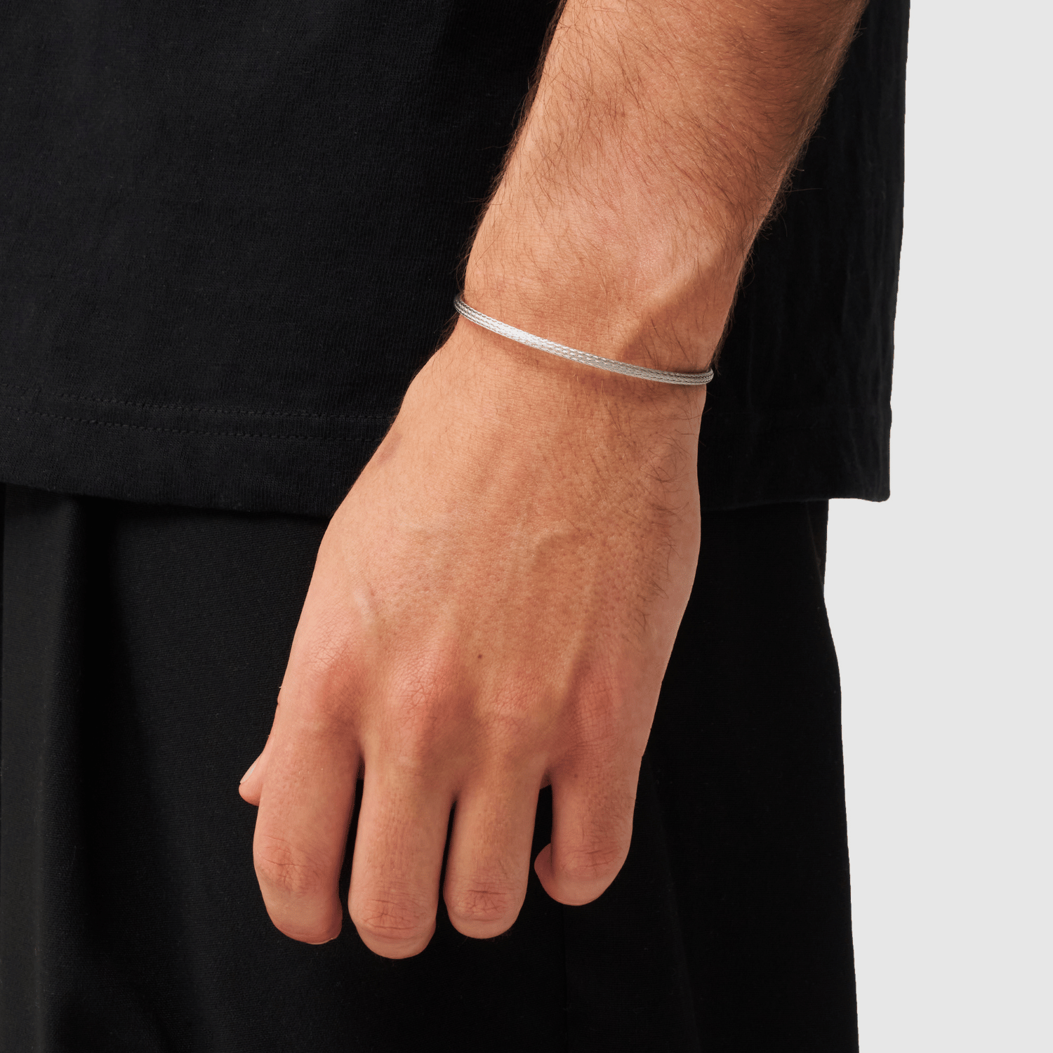 Micro Pleat Bracelet (Silver)