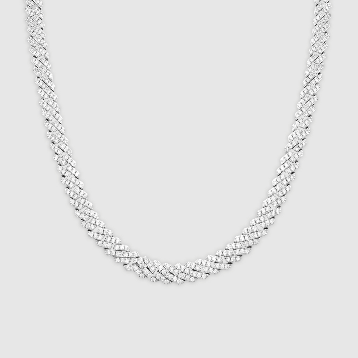 【CRAFTD London】Prong Link Iced Cuban 6mm(訳ありお値打ち品) Prong Link Iced Cuban (Silver) 6mm
