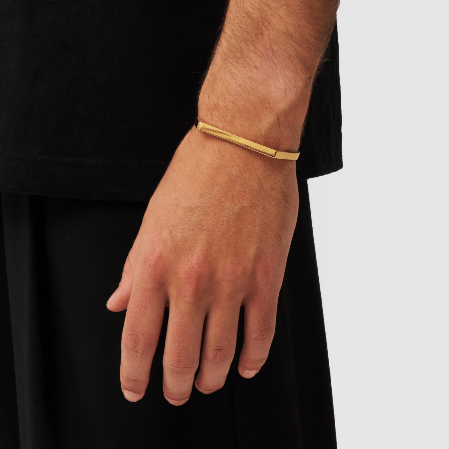 Rectangle Bangle 5mm (Gold)