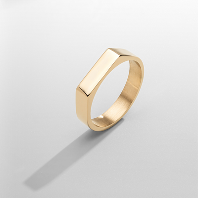 Rectangle Signet Ring (Gold)