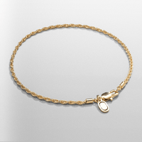 Pulsera de cuerda (oro) 2 mm