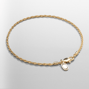 Pulsera de cuerda (oro) 2 mm