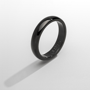 Anillo de banda redonda (negro) de 5 mm