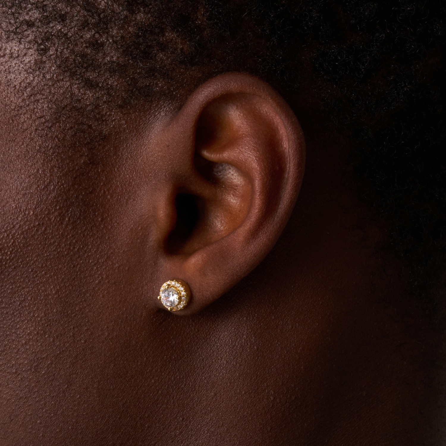 Stud Earrings (Gold)