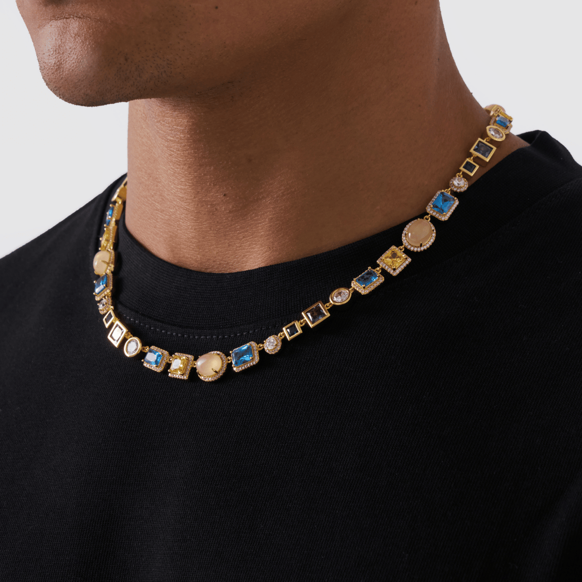 Sapphire Gemstone Necklace (Gold)