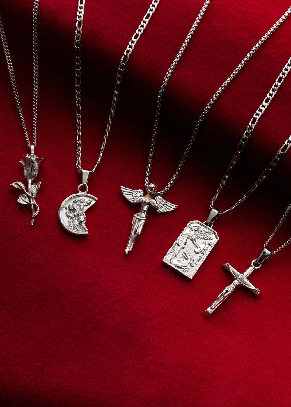 CRAFTD London】ICED GEMSTONE NECKLACE Iced Gemstone Necklace (Gold)