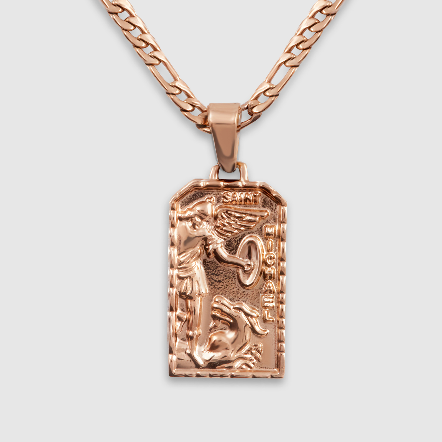 St Michael Pendant (Rose Gold)