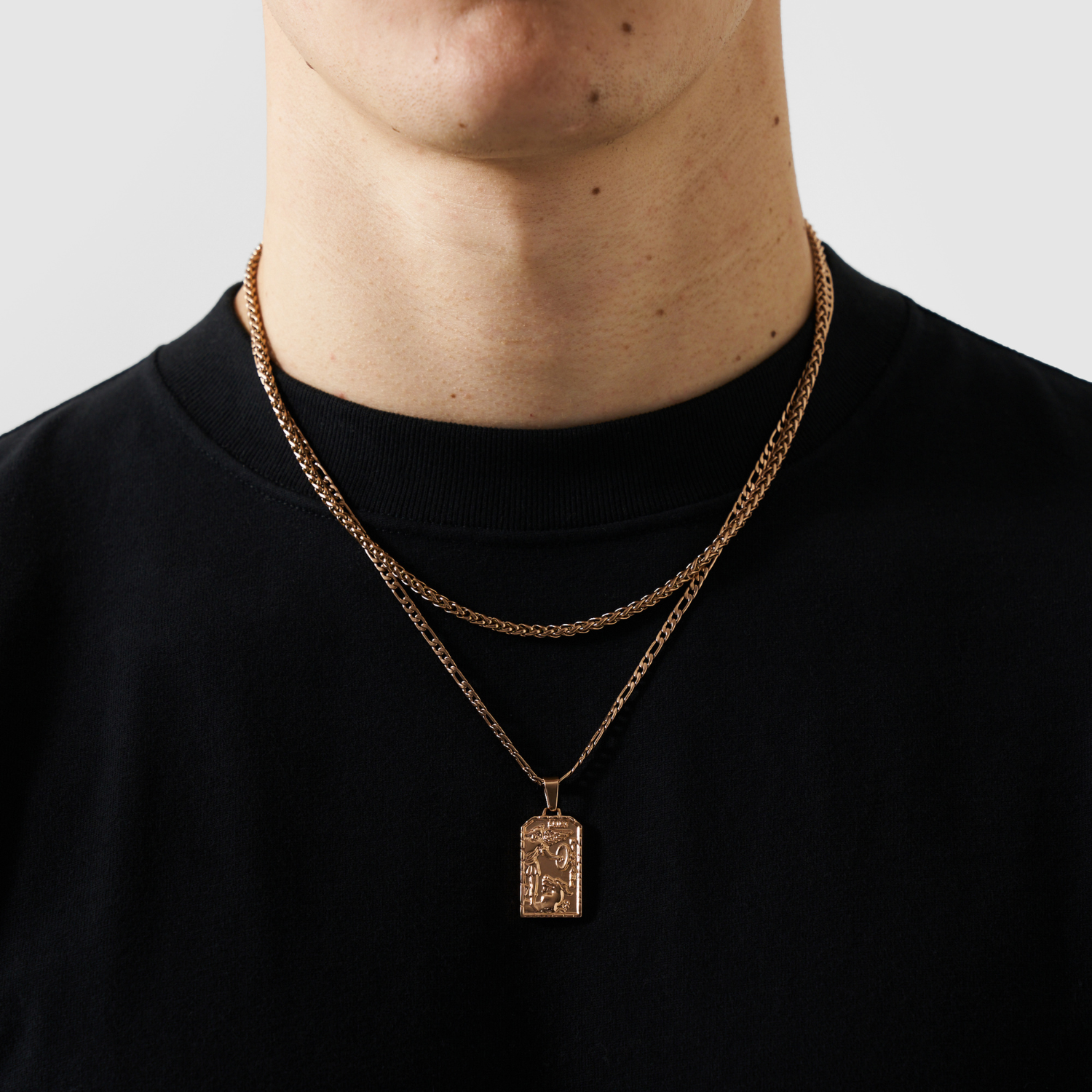 St Michael Pendant (Rose Gold)