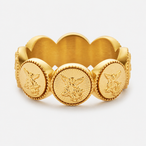 St Michael Band Ring (Gold)