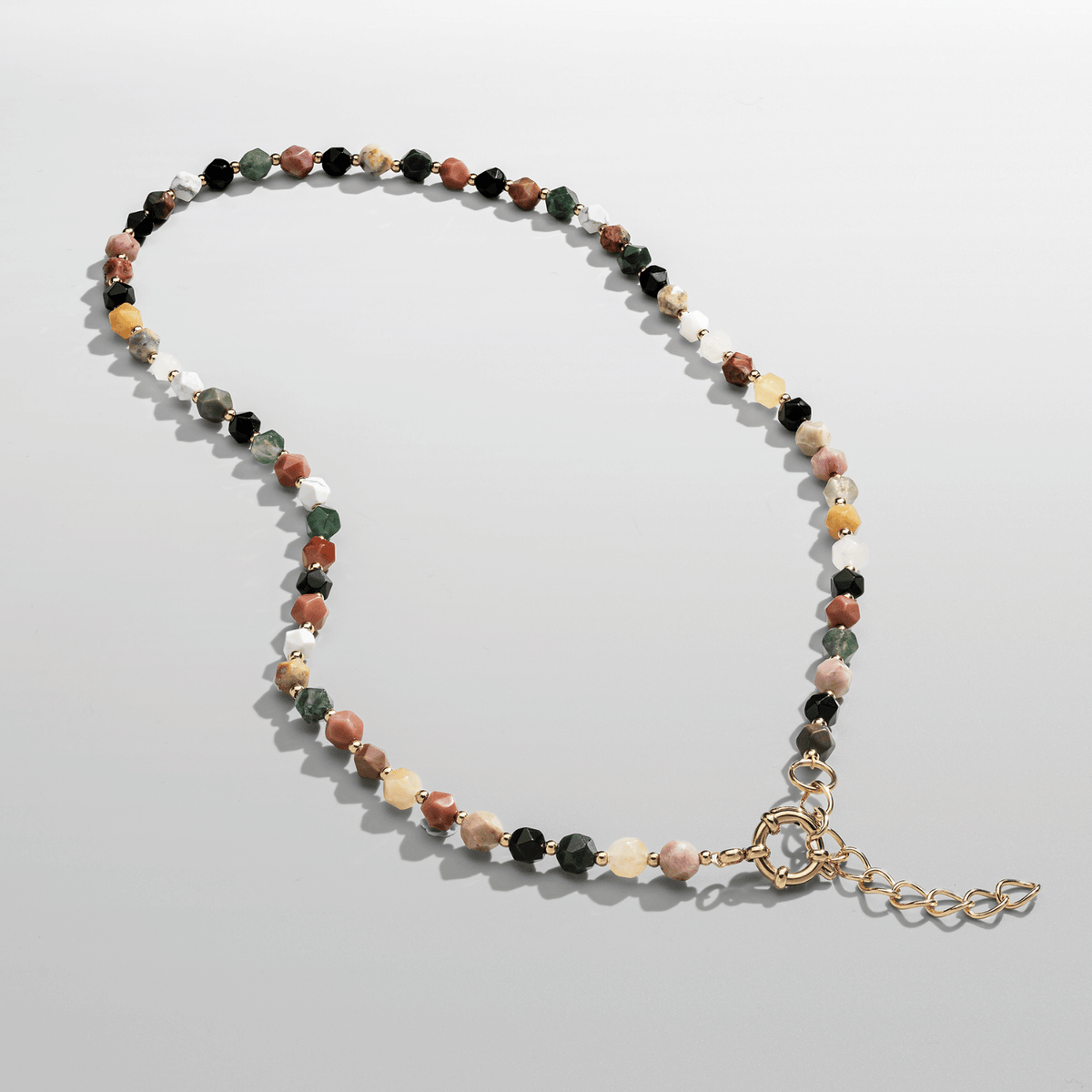 CRAFTD London ネックレス STONE BEADED NECKLACE SILVER GOLD Stone Beaded Necklace (Gold)
