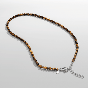 Collar de cuentas de ojo de tigre