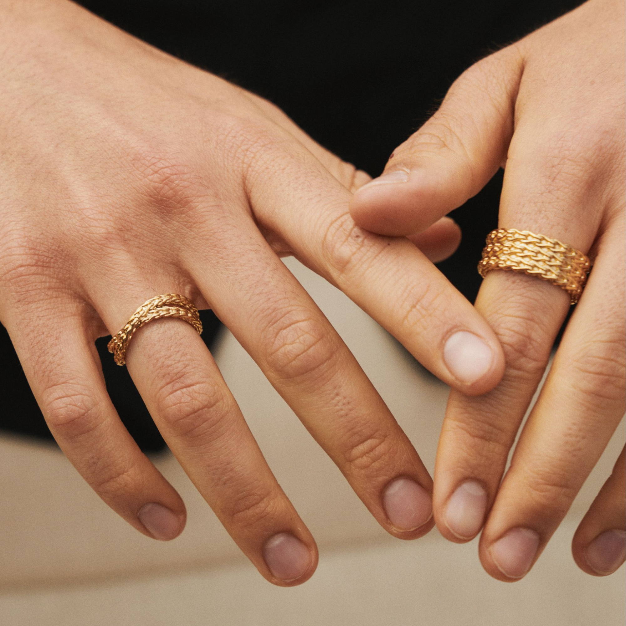 Rope Stack Ring (Gold)