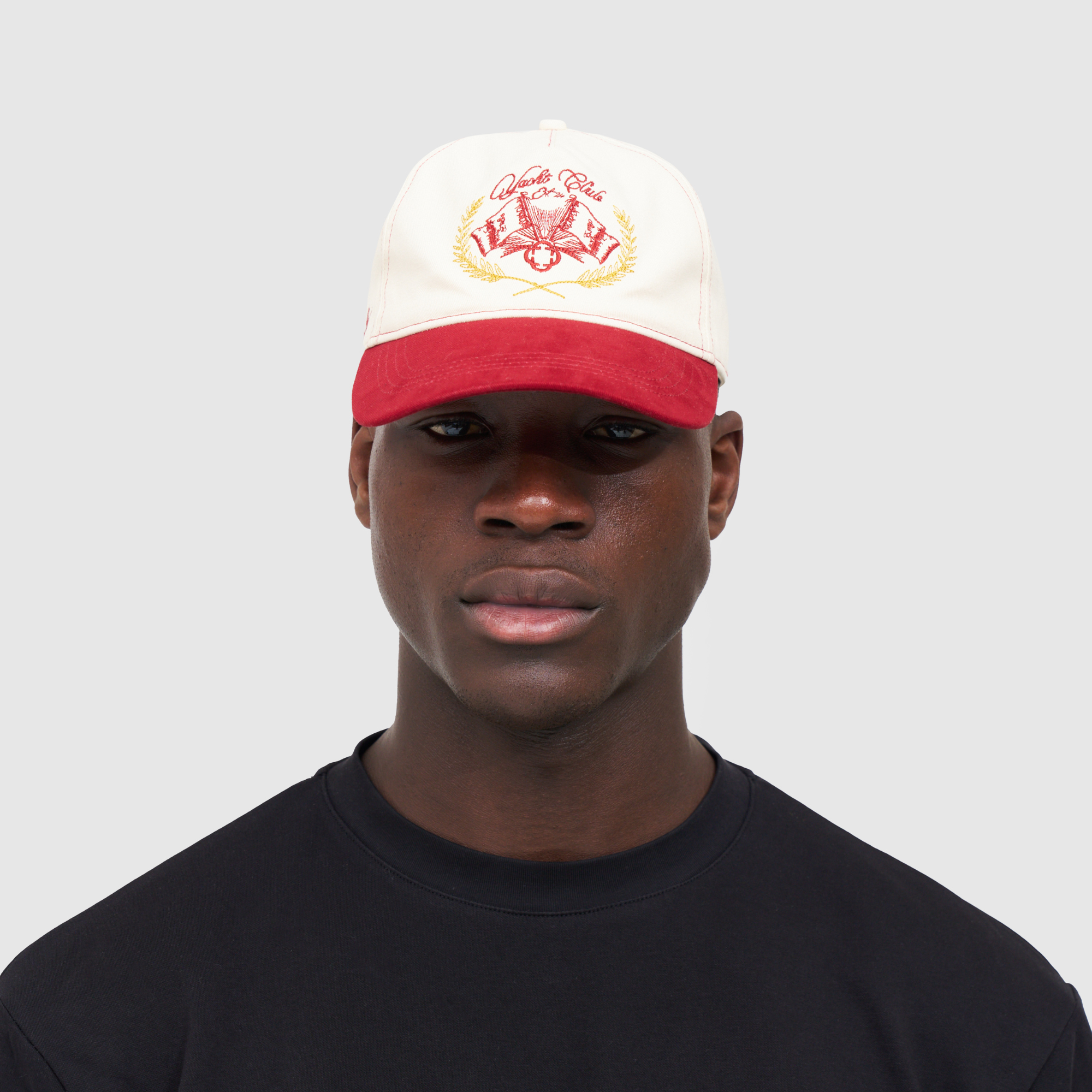 Yacht Club Hat (Cream/Red)