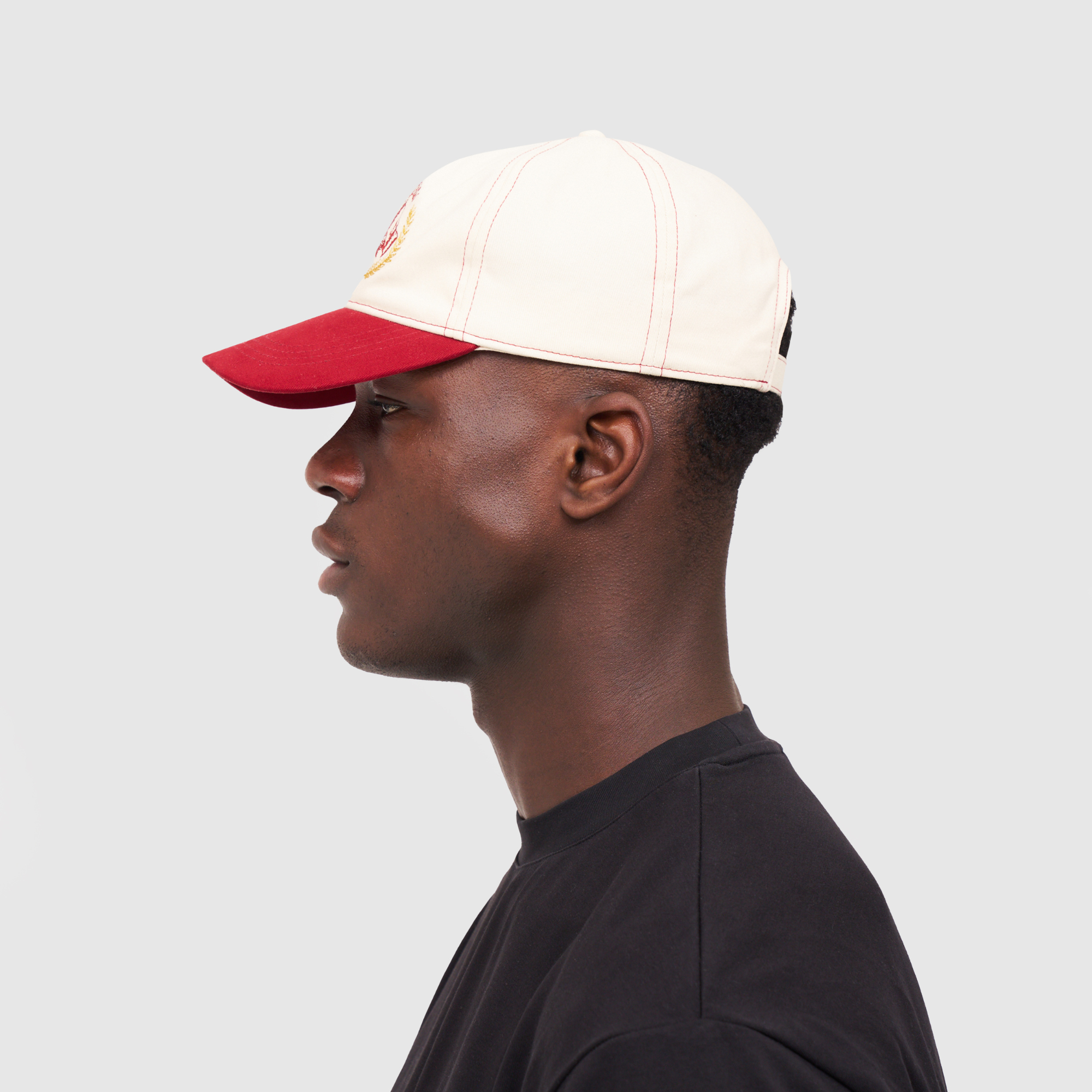 Yacht Club Hat (Cream/Red)