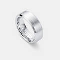 Bevelled Ring (Silver) 8mm