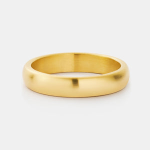 Brushed Round Band Ring (Gold) 5mm