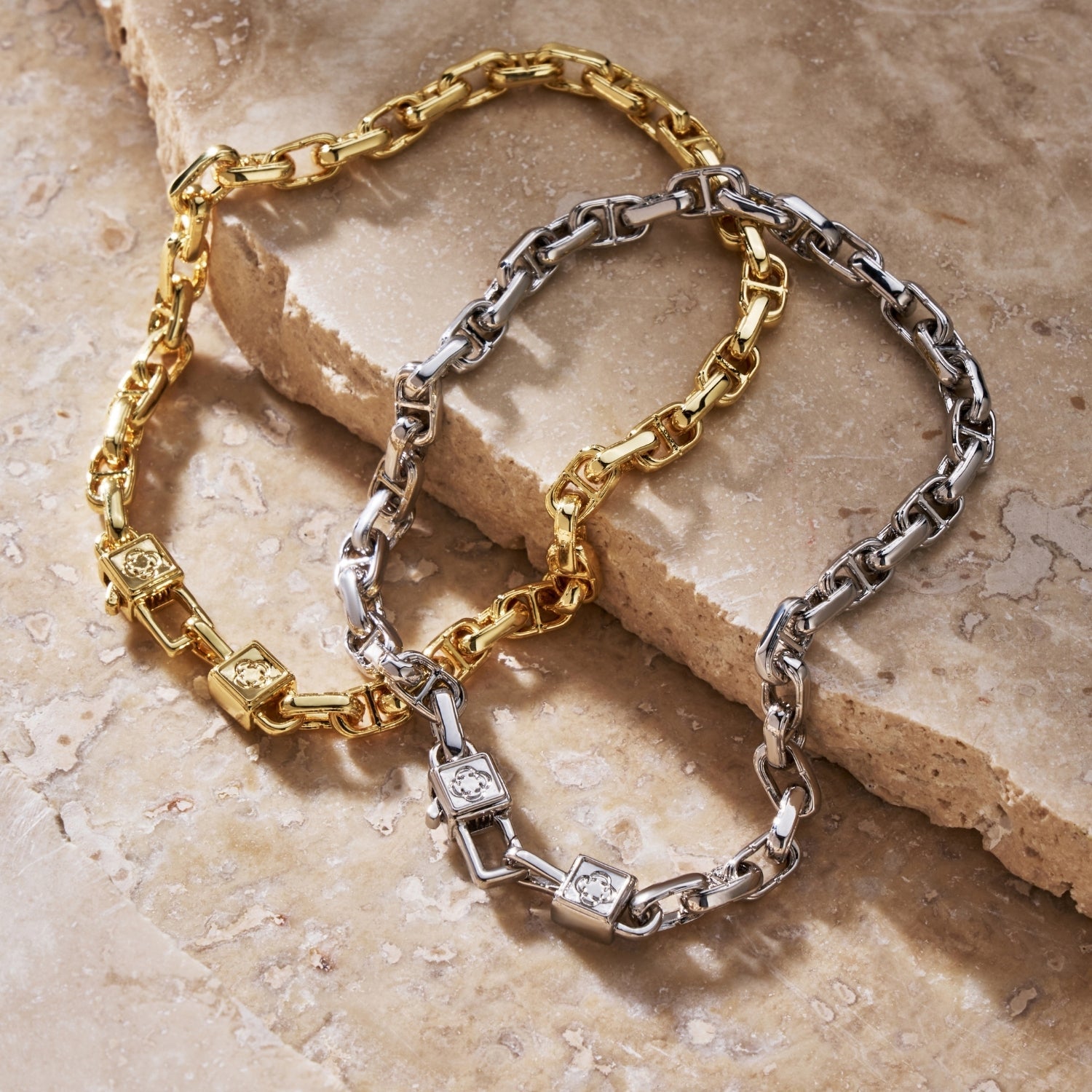 CD Anchor Link Bracelet (Silver)