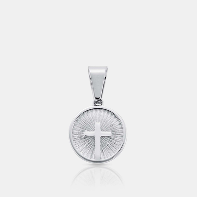 Circle Cross Pendant (Silver)