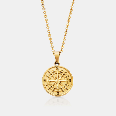 Colgante de brújula (oro)