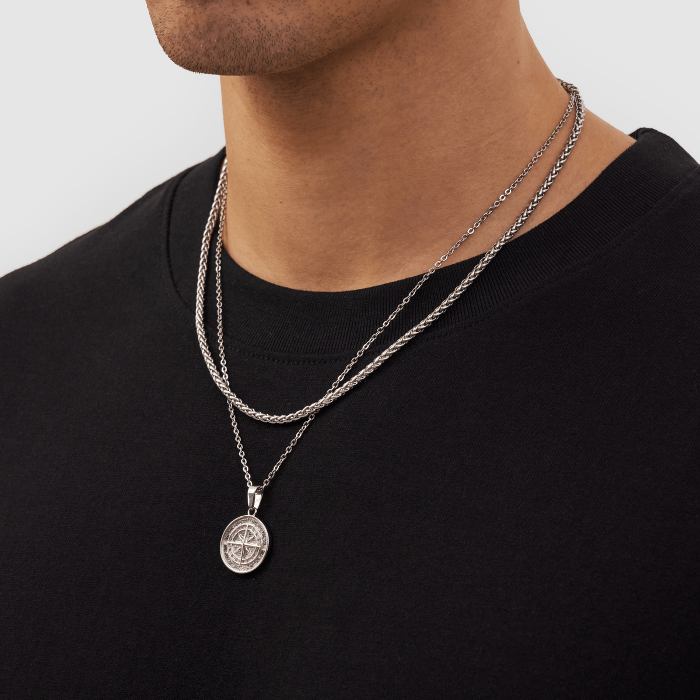 Silver Compass Pendant | CRAFTD London