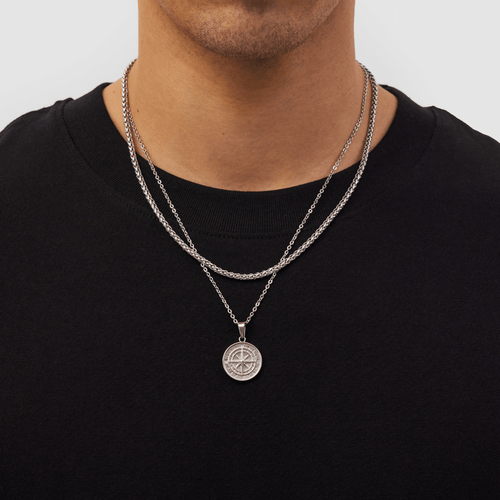 Silver Compass Pendant | CRAFTD London