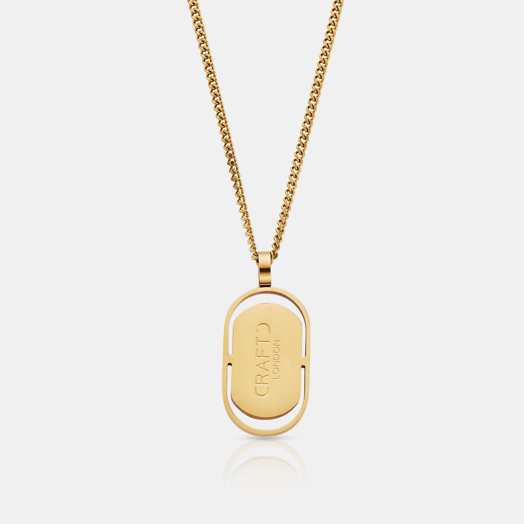 CRAFTD London ネックレス ICED BALL PENDANT NECKLACE 4MM Iced Ball Pendant Necklace (Gold) 4mm