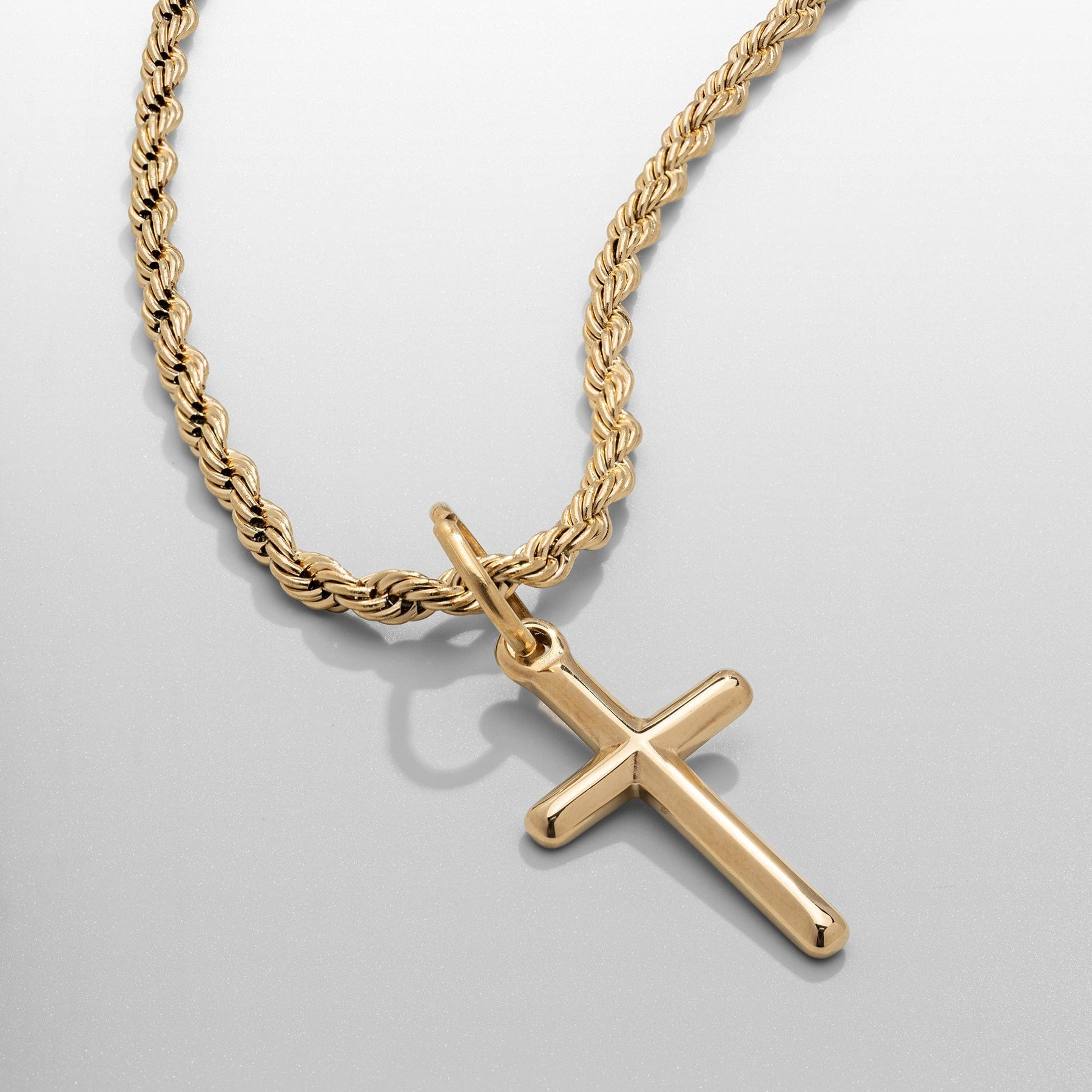 Mens Gold Cross Necklace CRAFTD London