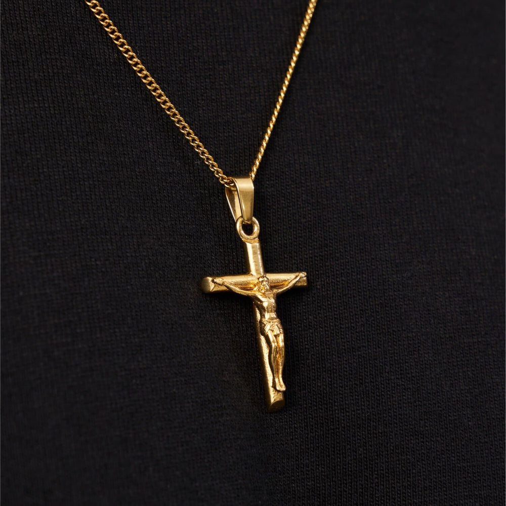 Gold Crucifix Necklace | CRAFTD London