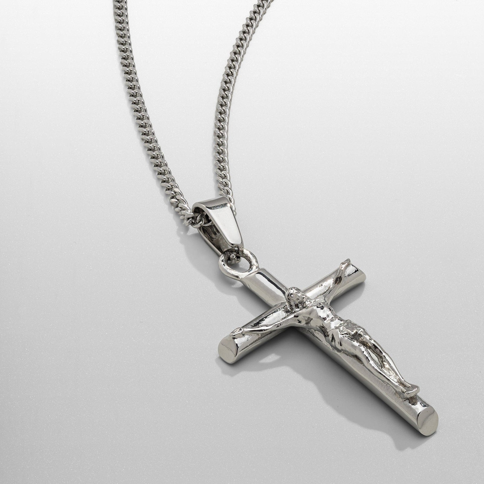 Crucifix SIlver Cross And Chain CRAFTD London